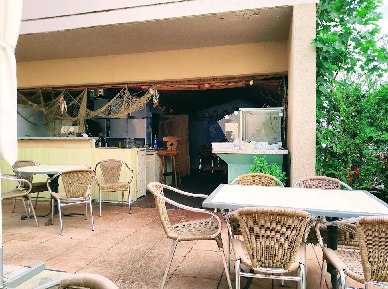 Biergarten und Terrasse
