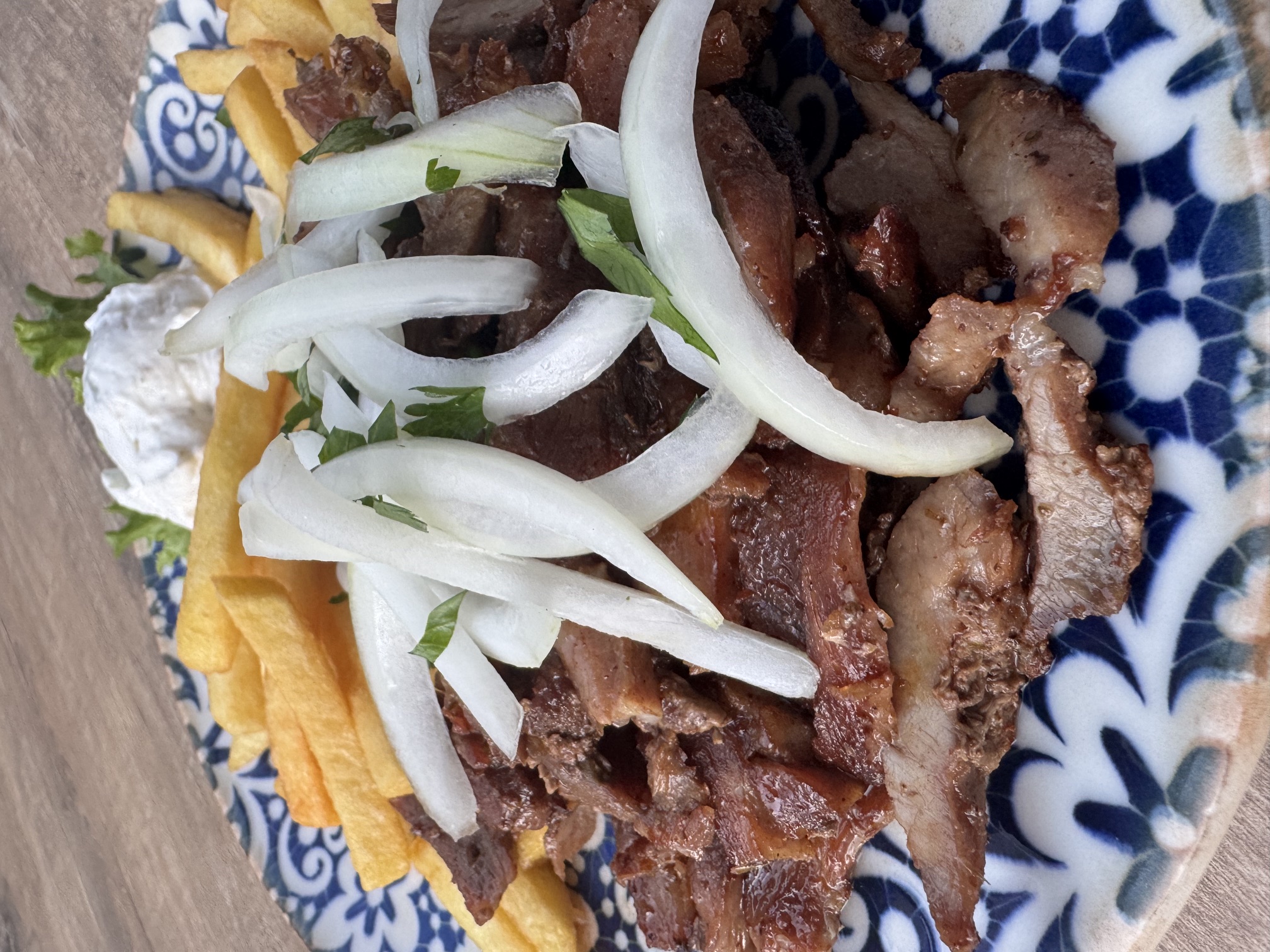 Gyros klein mit Pommes